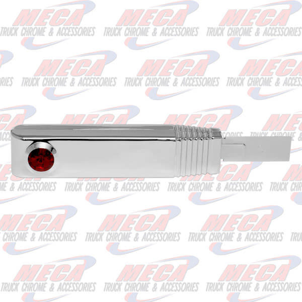 TURN SIGNAL SWITCH HANDLE PLASTIC CHROME RED
