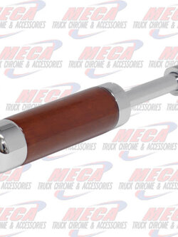 CHROME/WOOD TRAILER BRAKE HANDLE 5" AMBER
