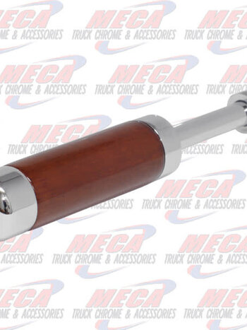 CHROME/WOOD TRAILER BRAKE HANDLE 5" AMBER