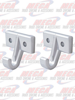 SUNVISOR HOOK CLIP KW CHROME