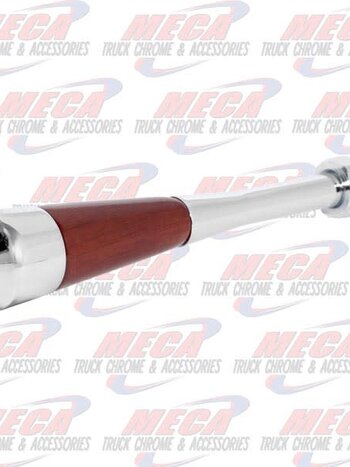 CHROME/WOOD TILT HANDLE FL POINTED