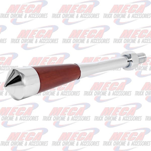 CHROME/WOOD TILT HANDLE FL POINTED