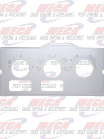 A/C CONTROL PLATE PETERBILT 2 HOLE PB