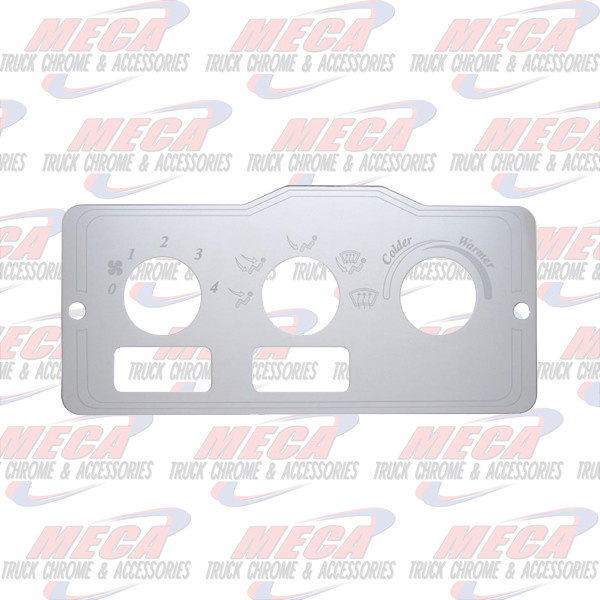 A/C CONTROL PLATE PETERBILT 2 HOLE PB