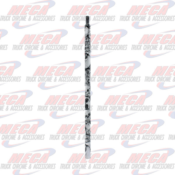 GEARSHIFT EXTENSION W/ BLACK SKULLS PB 18"