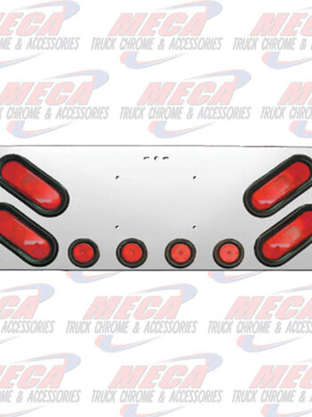 REAR CENTERPIECE W/ 4-OVAL & 4-2" LTS