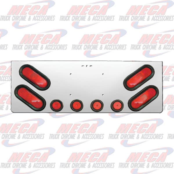 REAR CENTERPIECE W/ 4-OVAL & 4-2" LTS