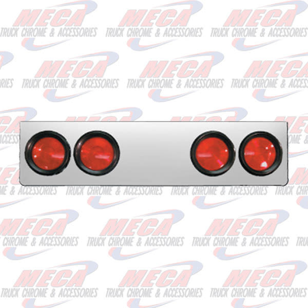 CENTERPIECE SKINNY S.S. W/4" RND RED LIGHTS