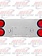 REAR CENTERPIECE 4-4" HLS W/LIGHTS CHROME