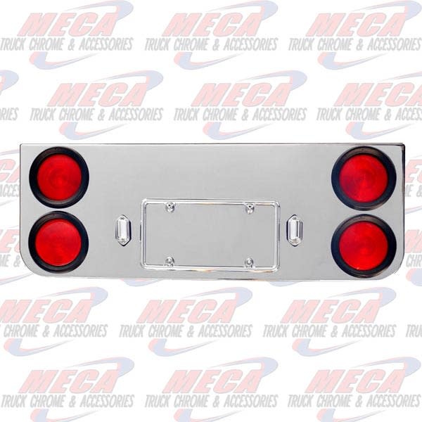 REAR CENTERPIECE 4-4" HLS W/LIGHTS CHROME