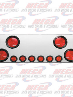REAR CENTERPIECE S.S. W/4-4" RND, 6-2" LIGHTS