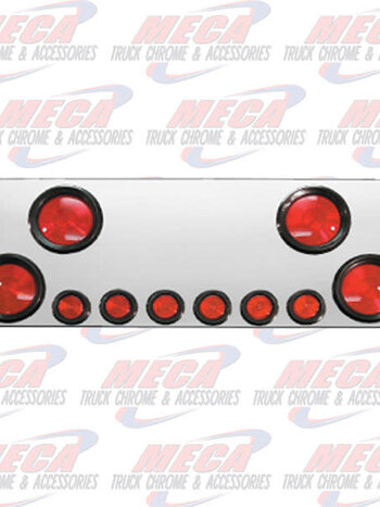 REAR CENTERPIECE S.S. W/4-4" RND, 6-2" LIGHTS
