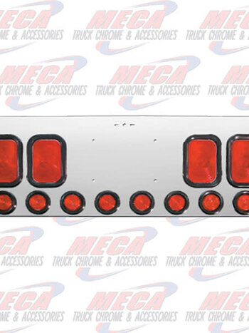 REAR CENTERPIECE S.S. W/ 4 RECT LTS & 8-2" LTS