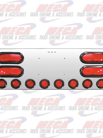 REAR CENTERPIECE W/ 4 OVAL LTS & 8-2" LTS