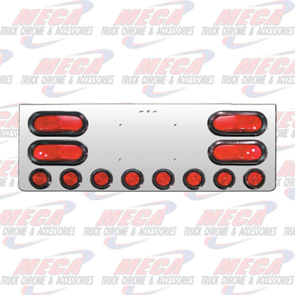 REAR CENTERPIECE W/ 4 OVAL LTS & 8-2" LTS