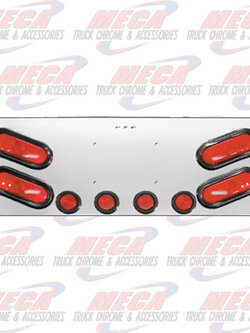 REAR CENTERPIECE W/ 4 OVAL SLANTED & 4-2" LTS