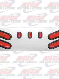 REAR CENTERPIECE S.S. W/ 4 OVAL & 3 SMALL RECT