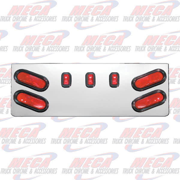 REAR CENTERPIECE S.S. W/ 4 OVAL & 3 SMALL RECT