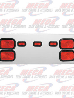 REAR CENTERPIECE W/ 4 RECT LTS & 3 SMALL RECT