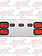 REAR CENTERPIECE W/ 4 RECT LTS & 3 SMALL RECT
