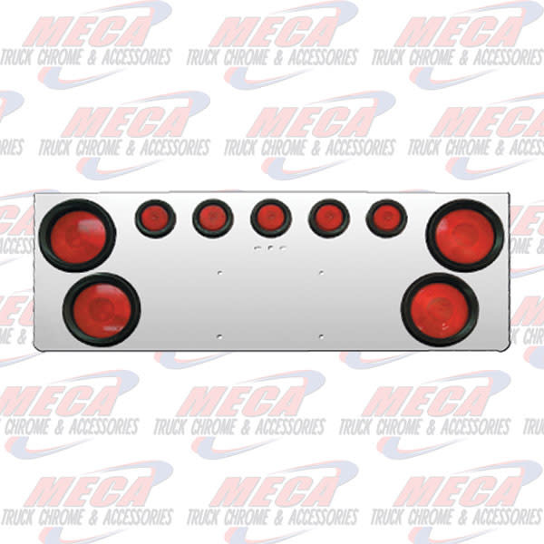 REAR CENTERPIECE S.S. W/ 4-4" LTS & 5-2" LTS TOP