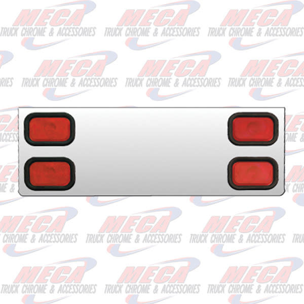 REAR CENTERPIECE S.S. W/ 4 RECTANGULAR LIGHTS