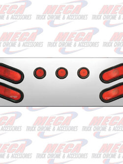 REAR CENTERPIECE S.S. 4 OVAL LTS & 3-2" LTS