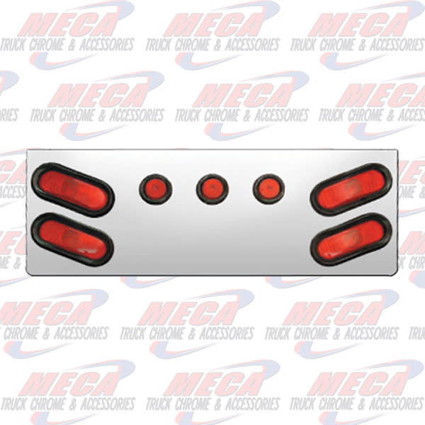 REAR CENTERPIECE S.S. 4 OVAL LTS & 3-2" LTS
