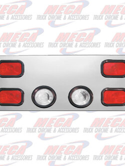 REAR CENTERPIECE S.S. 4 RECT LTS & 2-4" LTS