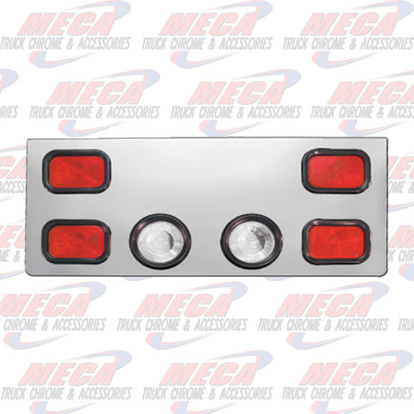 REAR CENTERPIECE S.S. 4 RECT LTS & 2-4" LTS