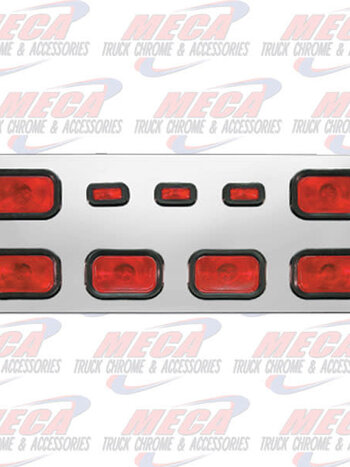 REAR CENTERPIECE W/ 6 RECT LTS AND 3 SMALL RECT