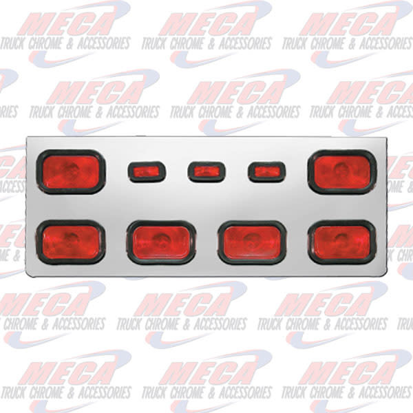 REAR CENTERPIECE W/ 6 RECT LTS AND 3 SMALL RECT