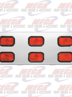 REAR CENTERPIECE S.S. W/ 6 RECTANGULAR LIGHTS
