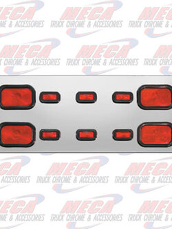 REAR CENTERPIECE S.S. W/ 4 RECT LTS & 6 SMALL RECT