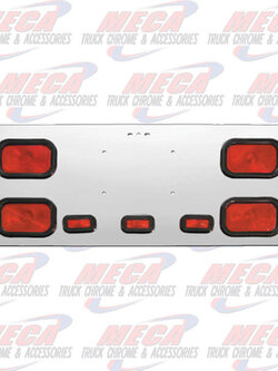 REAR CENTERPIECE S.S. W/ 4 RECT LTS & 3 SMALL RECT