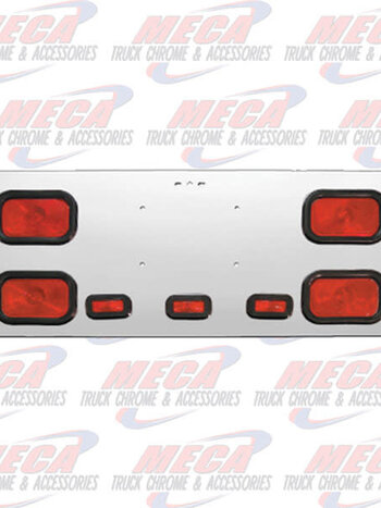 REAR CENTERPIECE S.S. W/ 4 RECT LTS & 3 SMALL RECT