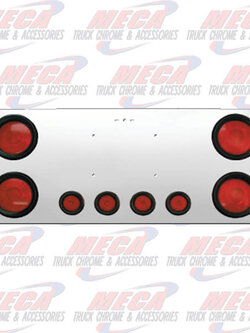 REAR CENTERPIECE S.S. W/ 4 - 4" LTS & 4 - 2" LTS