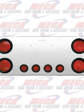 REAR CENTERPIECE S.S. W/ 4 - 4" LTS & 4 - 2" LTS