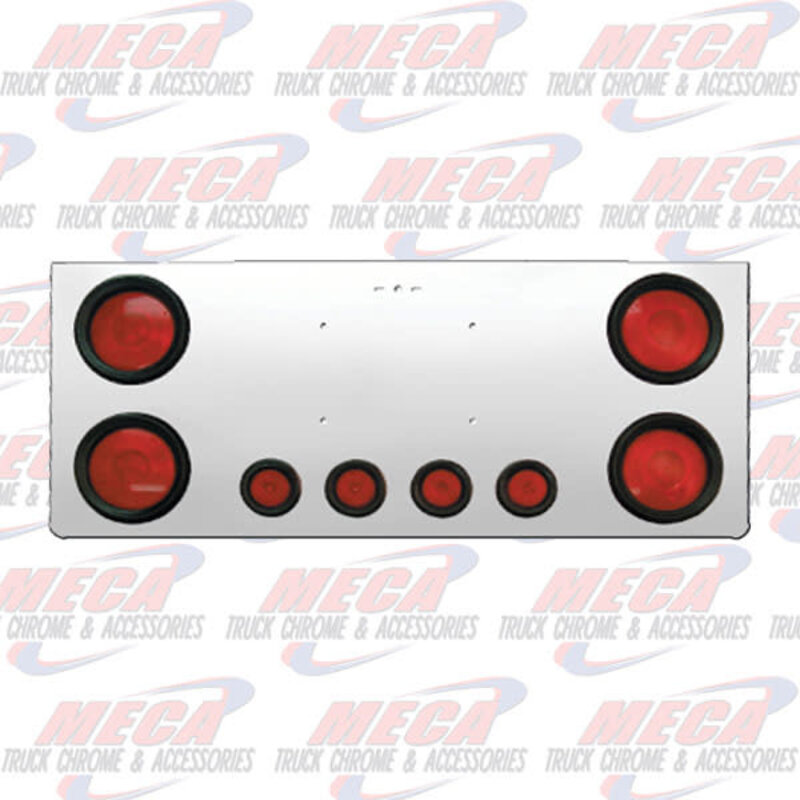 REAR CENTERPIECE S.S. W/ 4 - 4" LTS & 4 - 2" LTS