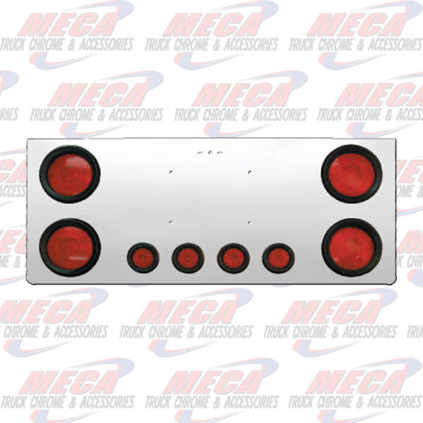 REAR CENTERPIECE S.S. W/ 4 - 4" LTS & 4 - 2" LTS