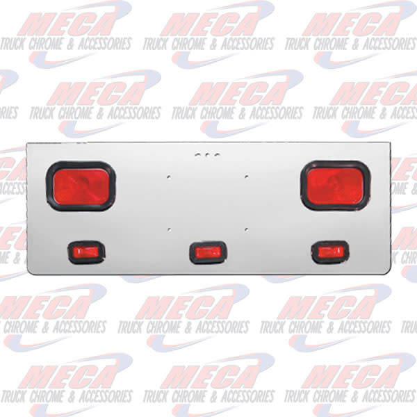 REAR CENTERPIECE W/ 2 RECT LTS & 3 SMALL RECT