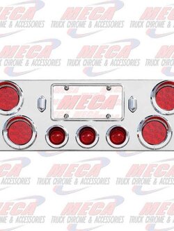 CENTERPIECE S/S W/ RED 4" LED & BEZELS