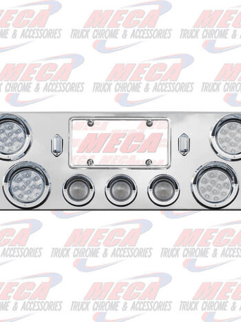 CENTERPIECE S/S W/ CLR 4" LED'S & BEZELS
