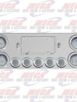 REAR CENTERPIECE S/S 4-4" 5-2.5" CLEAR LED'S