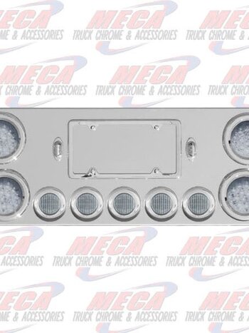 REAR CENTERPIECE S/S 4-4" 5-2.5" CLEAR LED'S
