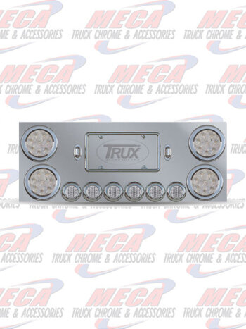 REAR CENTERPIECE S/S 4-4" 6-2" CLEAR LED'S