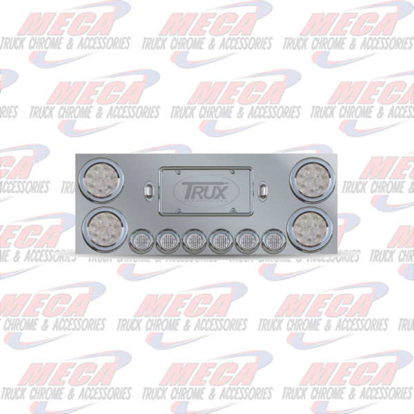 REAR CENTERPIECE S/S 4-4" 6-2" CLEAR LED'S