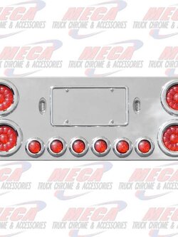 ** DISCONTINUED ** CENTERPIECE W/ RED SUPERLITE LED'S & TWIST-ON BZL