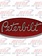 EMBLEM PETERBILT LOGO RED 8" SIDE & FRONT OF HOOD