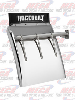 QTR FENDER 30" W/ RND BKT SQD ENDS & 3 BRACES  PAI